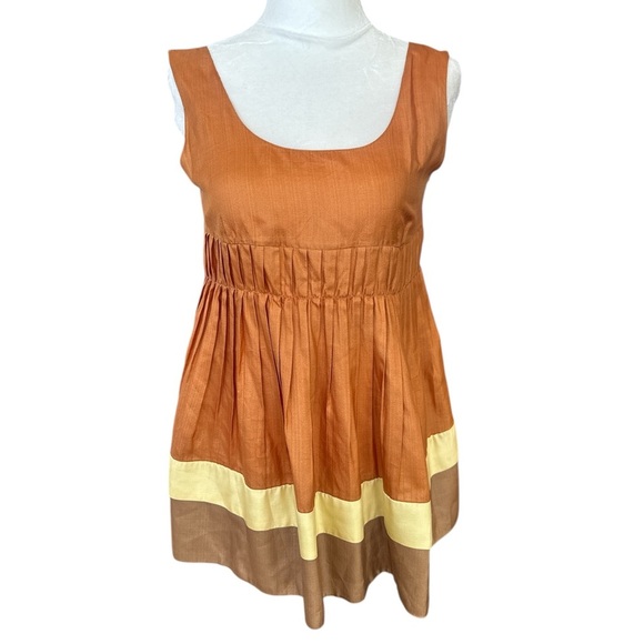 Marni Y2K Spring 06 Colorblock Silk Pintucked Blouse - Picture 2 of 9